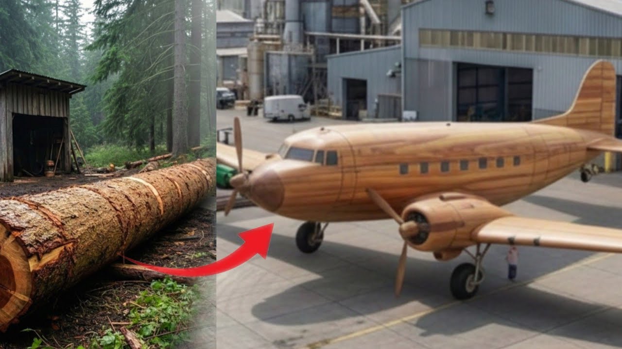 Men Transforms a Giant Tree into Massive Beautiful Airplane | Start to Finish Build