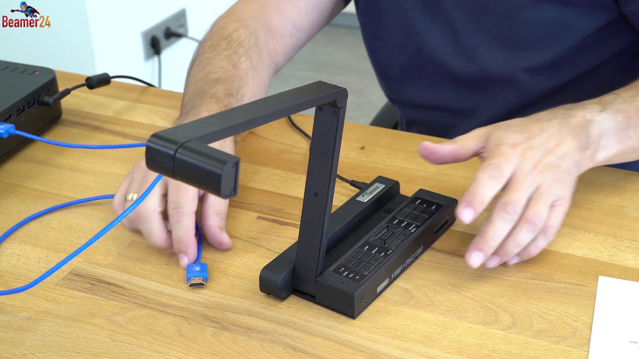 Optoma LED Beamer LH200 mit Akku + Visualizer DC455