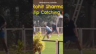 Rohit Sharma Practising Slip Catching With Fielding Coach T Dilip