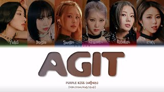 Purple Kiss - Agit (Перевод | Кириллизация | Color Coded Lyrics)