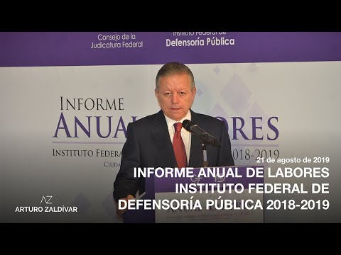 Informe anual de labores Instituto Federal de Defensoría Pública 2018-2019