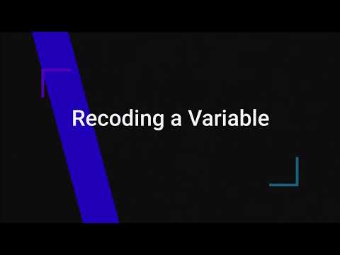 Recoding a Variable in SPSS