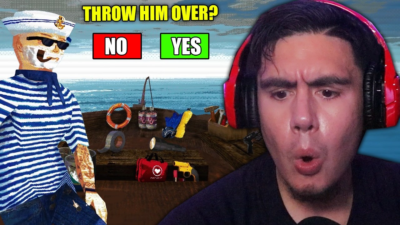 I NEED TO SURVIVE AS LONG AS I CAN ON A BOAT UNTIL I GET RESCUED (but the choices are getting weird)