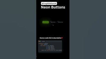 Neon Hover buttons  #coding #learnhtml5andcss3 #buttons