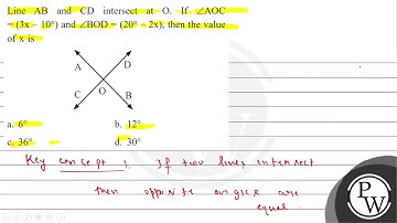 Line \( \mathrm{AB} \) and \( \mathrm{CD} \) intersect at \( \mathrm{O} \). If \( \angle \mathrm...