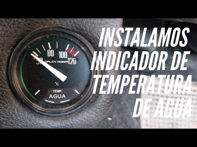 Como instalar un indicador de temperatura de agua eléctrico a tu auto //  reloj de temperatura 