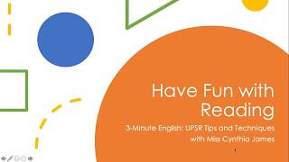 Lesson 1: Reading Strategies