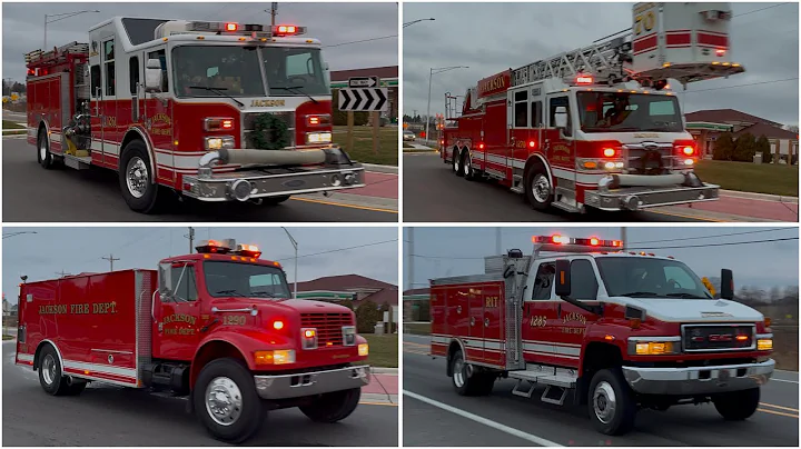 Jackson Fire & Rescue WI, Dumping Station For a Structure Fire! 🔥 12-17-24