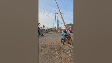 Operation of manual non Inter lock railway gate. #crossing #railway #shorts