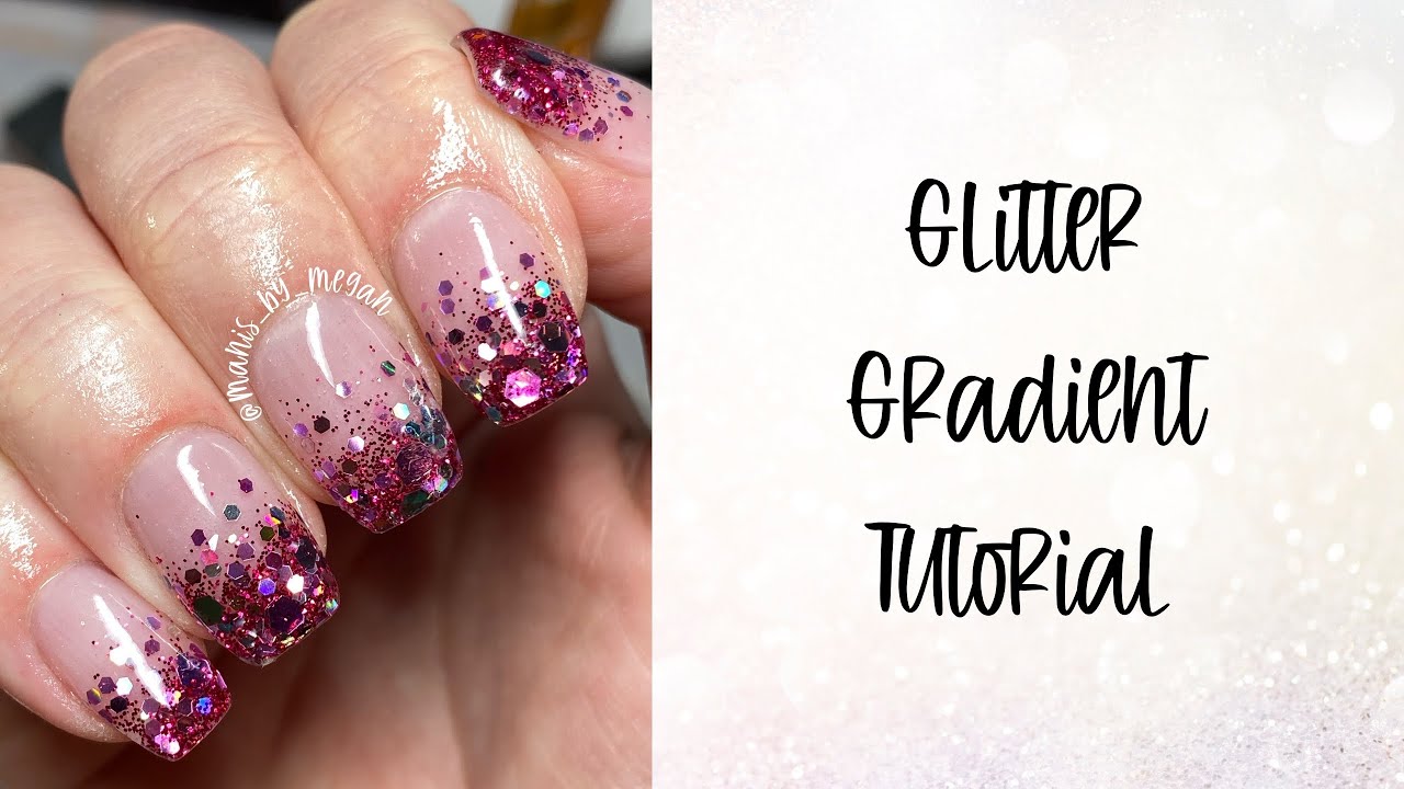 Glitter Gradient Tutorial  Using VIVIDip Nails Dip Powder 