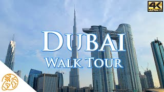 Dubai 4k City Tour Video Walk Walking Downtown Marina UAE