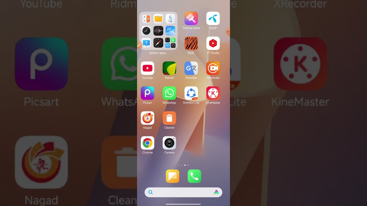 How to Add weather shortcut apps on Android phone display