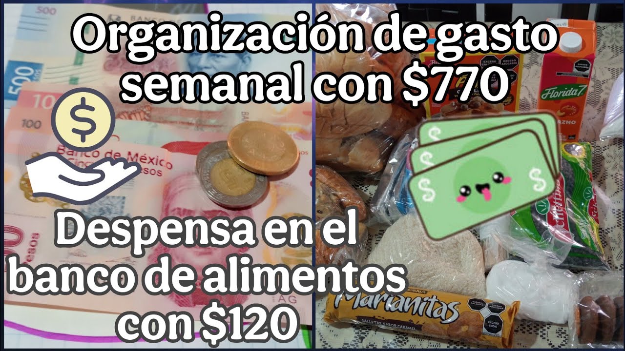 💵COMO ORGANIZO MI GASTO SEMANAL CON $770 PESOS MX 😱