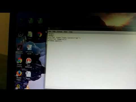 open new window using javascript