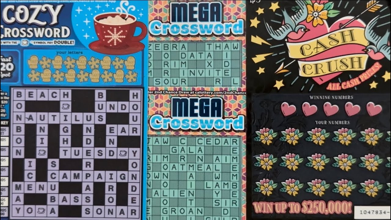 Cash Crush!! Mega Crosswords!! Cozy Crossword!! 