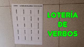 Preview for "Lotería de palabras:  ¡Verbos! | Bingo words game plus Worksheet" screenshot 2