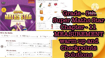 Class 5 ch 11 measurement checkpoints || Measurement || Mathsadda ||