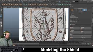 Autodesk Maya 2019 - Modeling the Shield