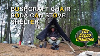 Bushcraft Chair – Hobo Stove – Soda Can Burner – Test Video