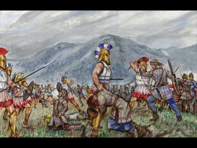 Победа греков над персами в Марафонской битве - YouTube