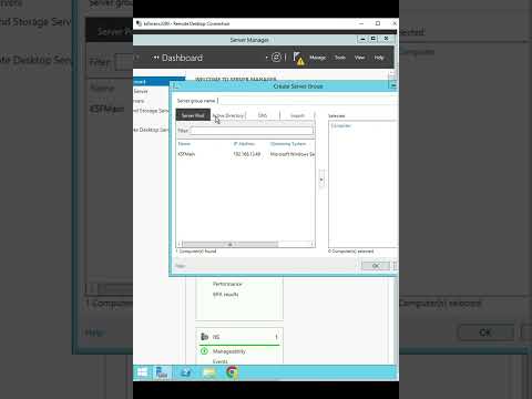 How to Create new server group in Windows Server 2012