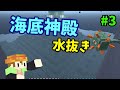 海底神殿水抜きをする#3【50人クラフト】-動物クラフト