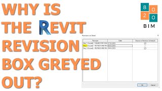 Fix Greyed Out Revisions in Revit