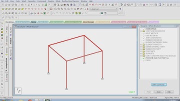 Staad pro tutorial for beginners  Simple single storey framed structure.