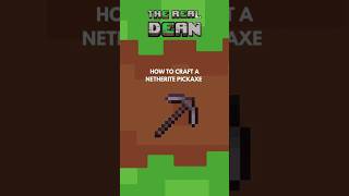 How to craft a netherite pickaxe in Minecraft