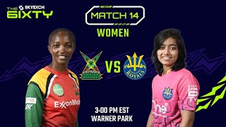 LIVE | Guyana Amazon Warriors vs Barbados Royals | The 6IXTY 2022 | Women