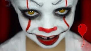 Kids Pennywise makeup tutorial (2017)