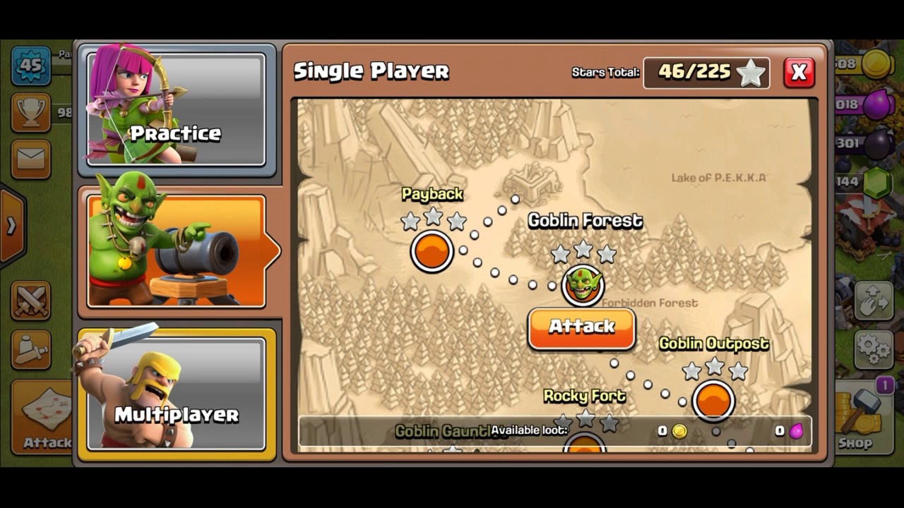 Clash Of Clans / Chapter 2Goblin Forest YouTube