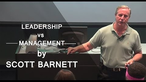 "Leadership vs. Management - They