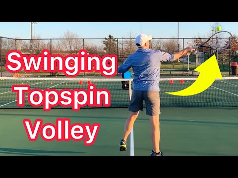 How To Hit A Swinging Topspin Volley (Advanced Tennis Technique)