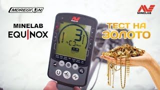 Minelab EQUINOX 800 - реакция на ЗОЛОТО / МДРегион