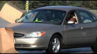 Pay attention and slow down behind the wheel