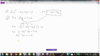 Solving Quadratic Systems Algebraically