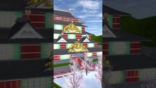 Beautiful Decoration Castle In Sakura School Simulator