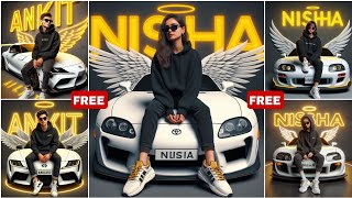 How to Create 3D Ai Name Images with Car | bing app photo editing | Bing image creator tutorial screenshot 4