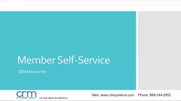 CRM MemberFlo: Self-Service Portal