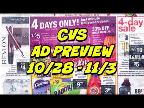CVS AD PREVIEW 10/28 – 11/3 | More Makeup, Shampoo & Soda!