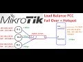 mikrotik Load Balancer pcc failover + hotspot auth دمج على مدخل واحد