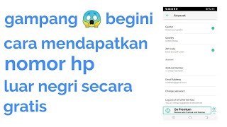 cara mendapatkan nomor hp luar negeri secara gratis 😱 screenshot 5