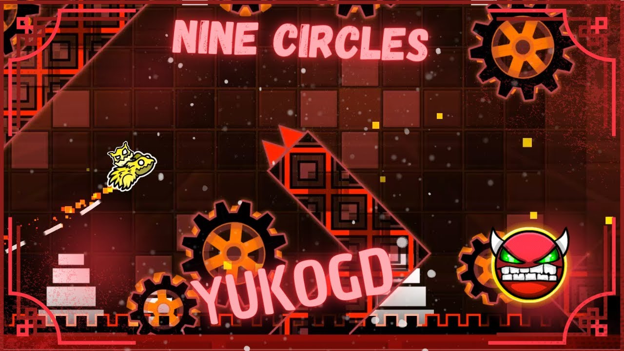 Geometry Dash Hard Demon : Nine Circles - YouTube