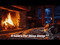 I Left This On and Slept Deeply ❄️ 8 Hours Cozy Winter Cabin