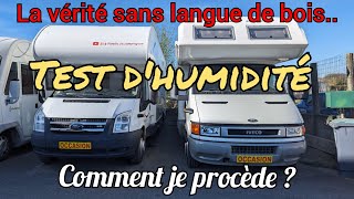 Campingcars : Et le test d'humidité alors ? 'Ma' vérité !