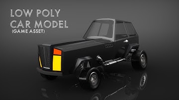 3D Modelling - Low Poly Car (Game Asset)