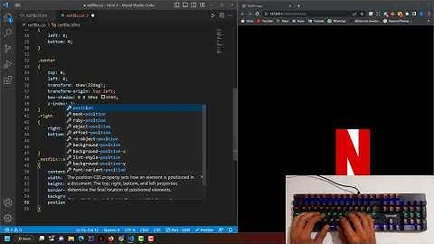 ASMR Programming - Creating a Animated Netflix Logo with sound Using HTML and CSS - No Talking