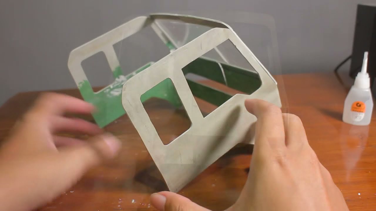 Membuat kabin miniatur truk fuso