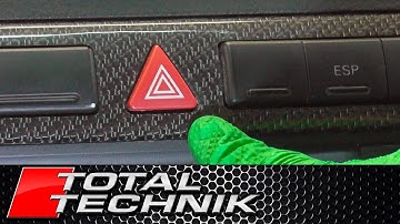 How to Remove Hazard Warning Blinkers Switch - Audi A6 S6 RS6 - C5 - 1997 -2005 - TOTAL TECHNIK